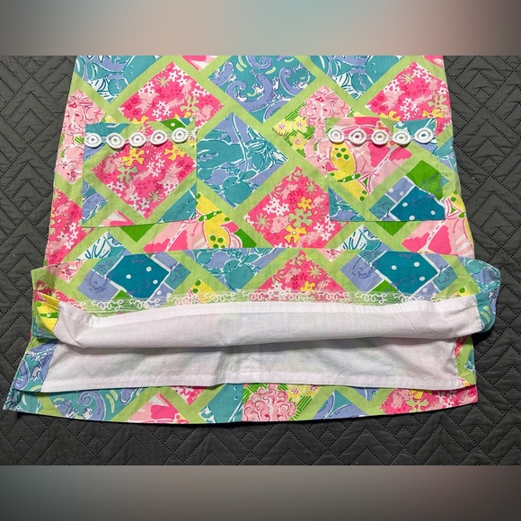 Lilly Pulitzer Patchwork Print Shift Dress Size 6 Sleeveless Cotton Summer - Picture 6 of 9